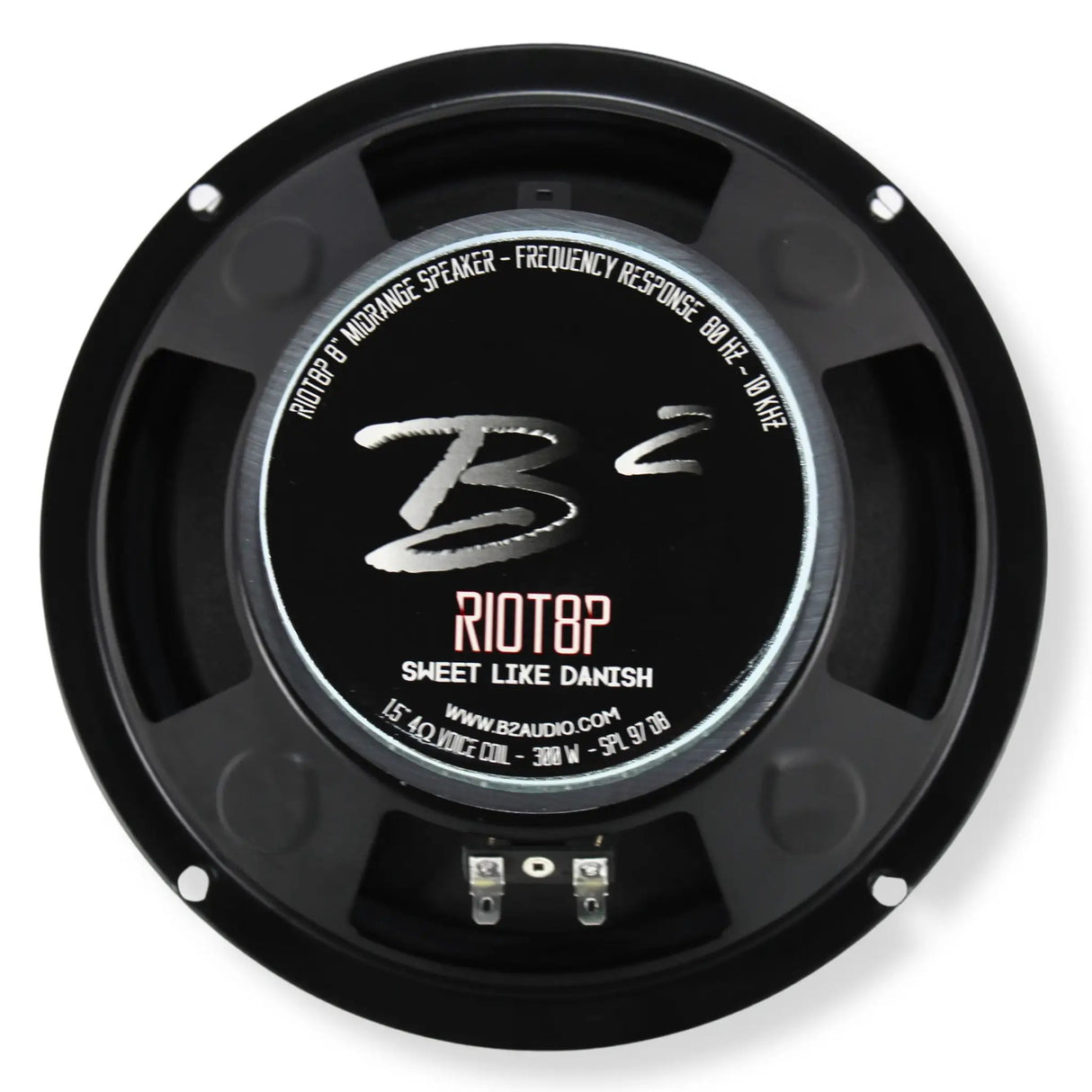 B2 Audio B2 Audio RIOT Series 8" 4-Ohm 150W RMS Mid-Range Speakers UV-Coated Cone, Sold in Pairs RIOT8P - Car Audio