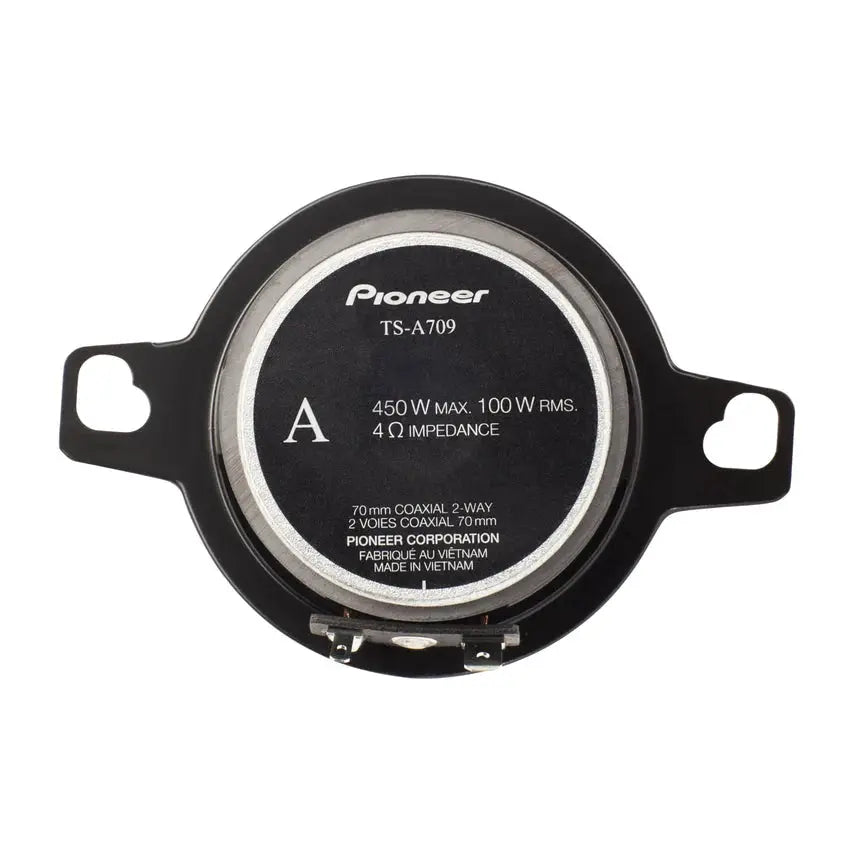 Pioneer Pioneer TS-A709 2.75" A-Series 2-Way Coaxial Car Speakers 450W Max (Pair) - Car Audio