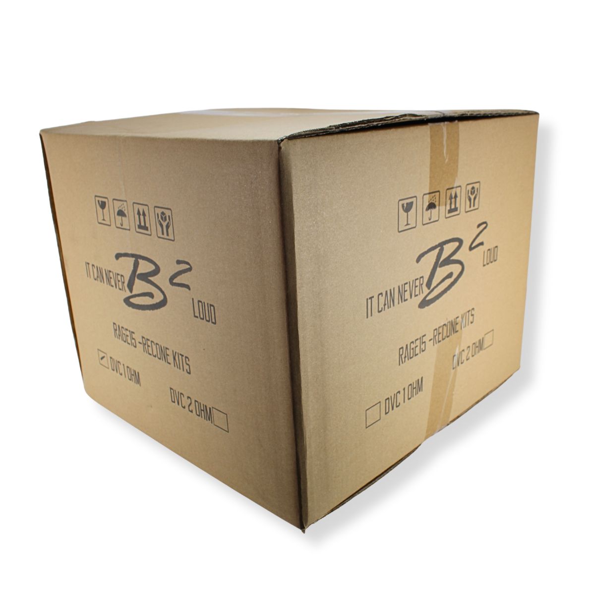 B2 Audio RageXL 15" Re-cone Kit Drop 2-Ohm 3" Coil Carbon Fiber