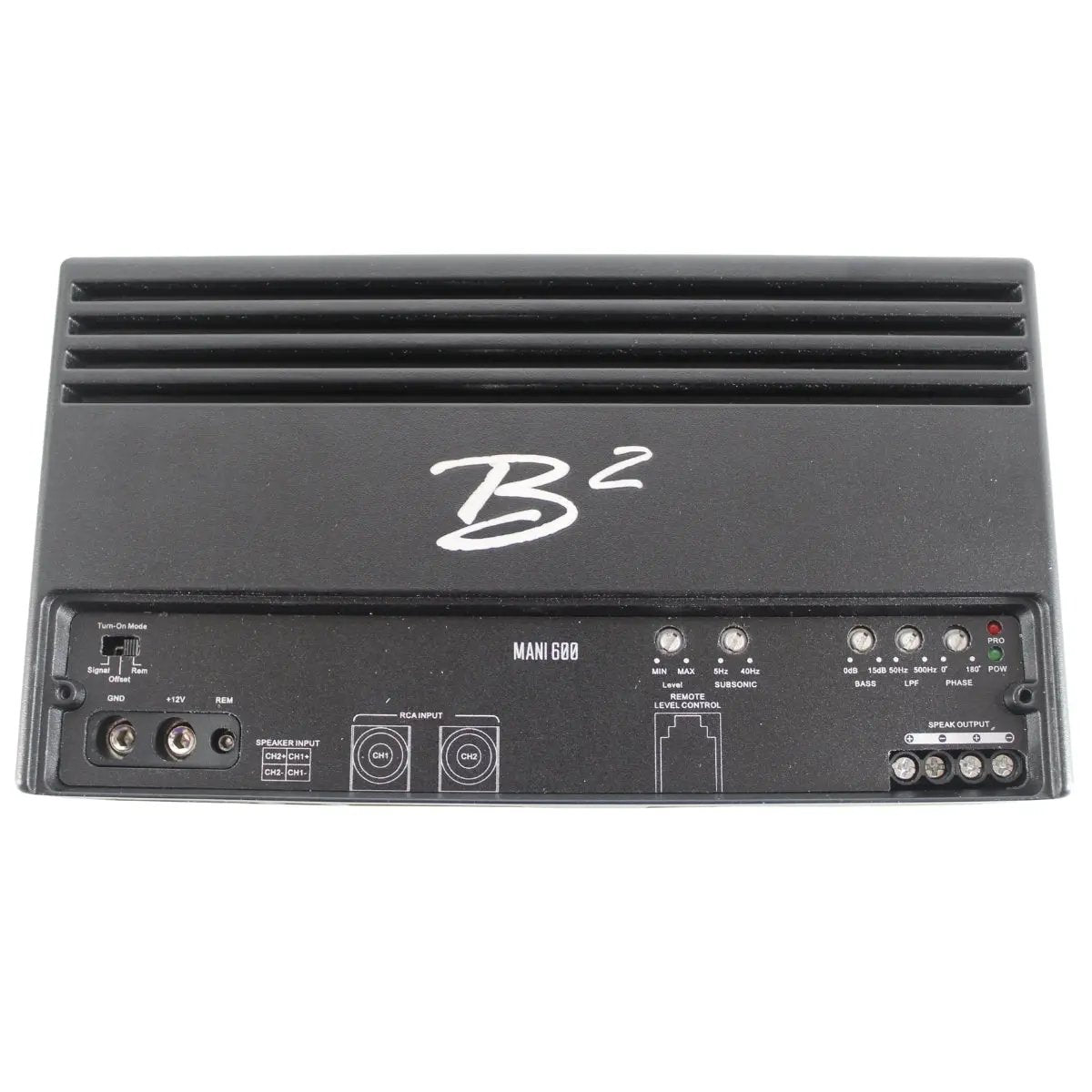 B2 Audio B2 Audio MANI 600 Watt 1-Ohm Car Audio Class D Compact Mono Bass Amplifier - Car Audio