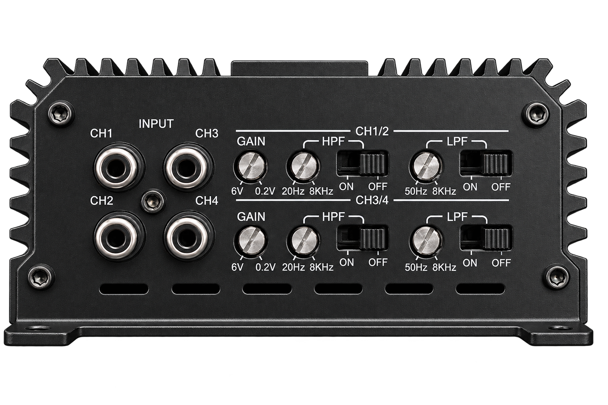Ruthless Audio Ruthless Audio 400.4 Micro 4 Channel Amplifier - Car Audio