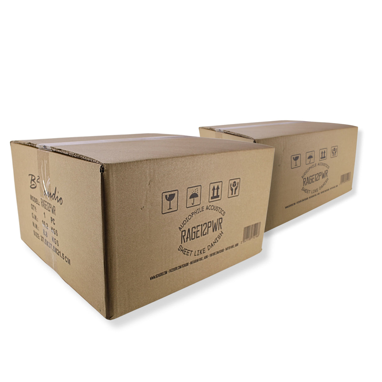 B2 Audio RAGE12PWR Pair of 12" 6-Ohm 500W RMS Water-Resistant Midbass Speakers