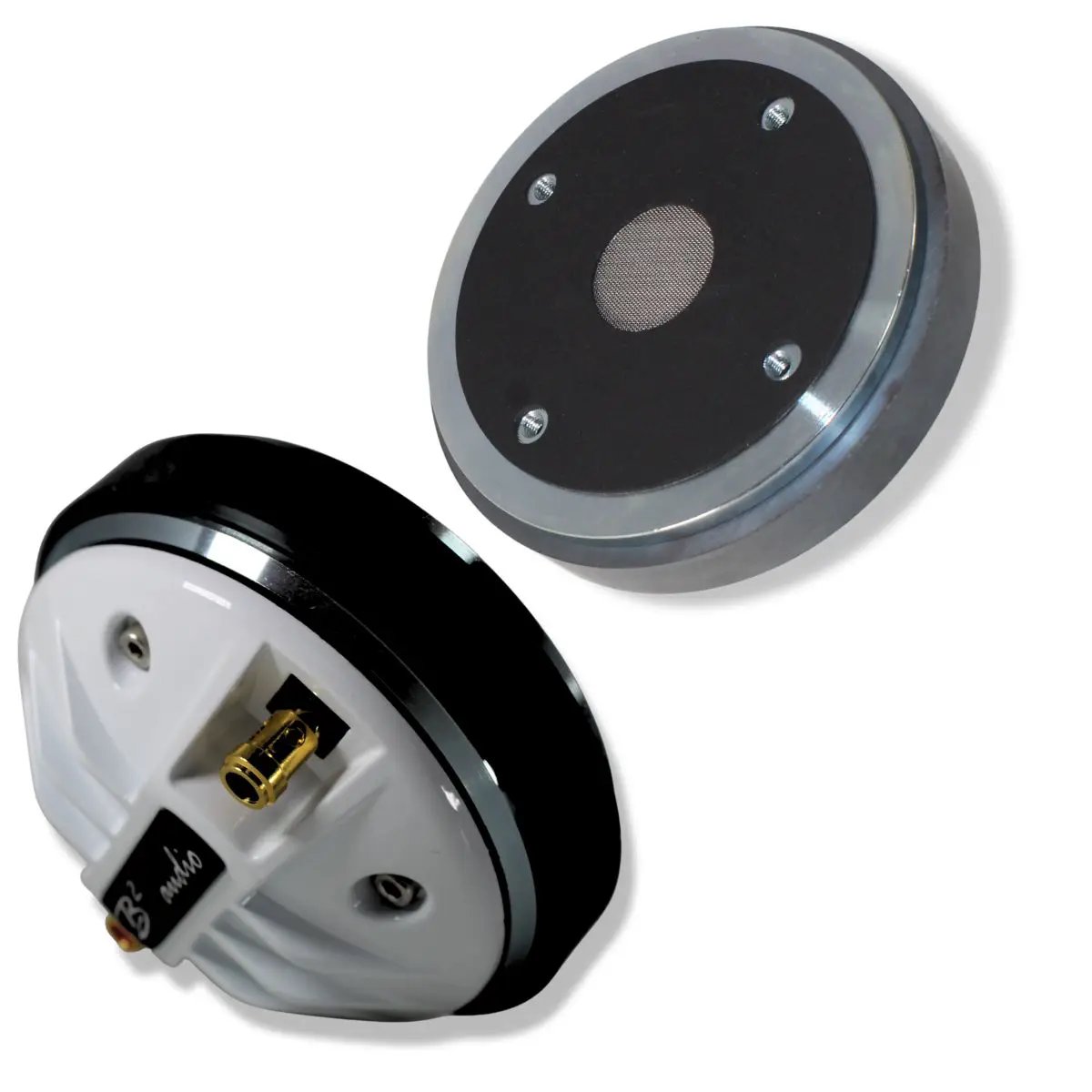 B2 Audio 200 Watt RMS 4 Ohm 1.75" VC Bolt On Compression Driver Pair B2-RAGECDR-44 - Car Audio