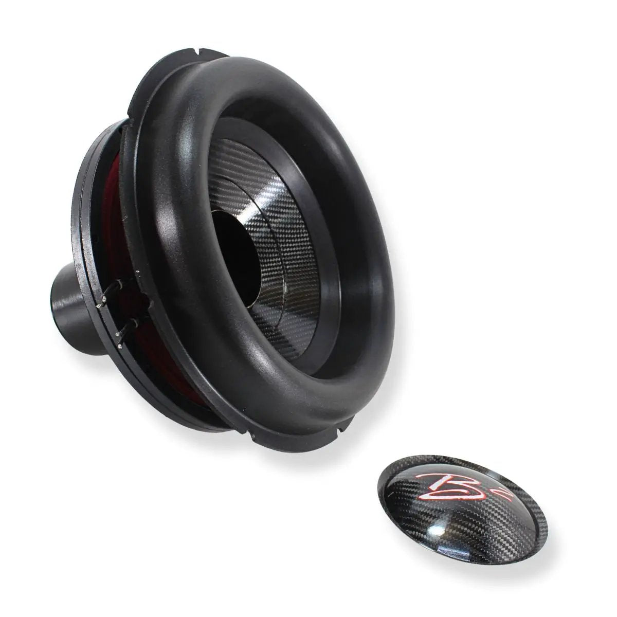B2 Audio B2 Audio RageXL 12" Re-cone Kit Drop 1-Ohm 3" Coil Carbon Fiber - Car Audio