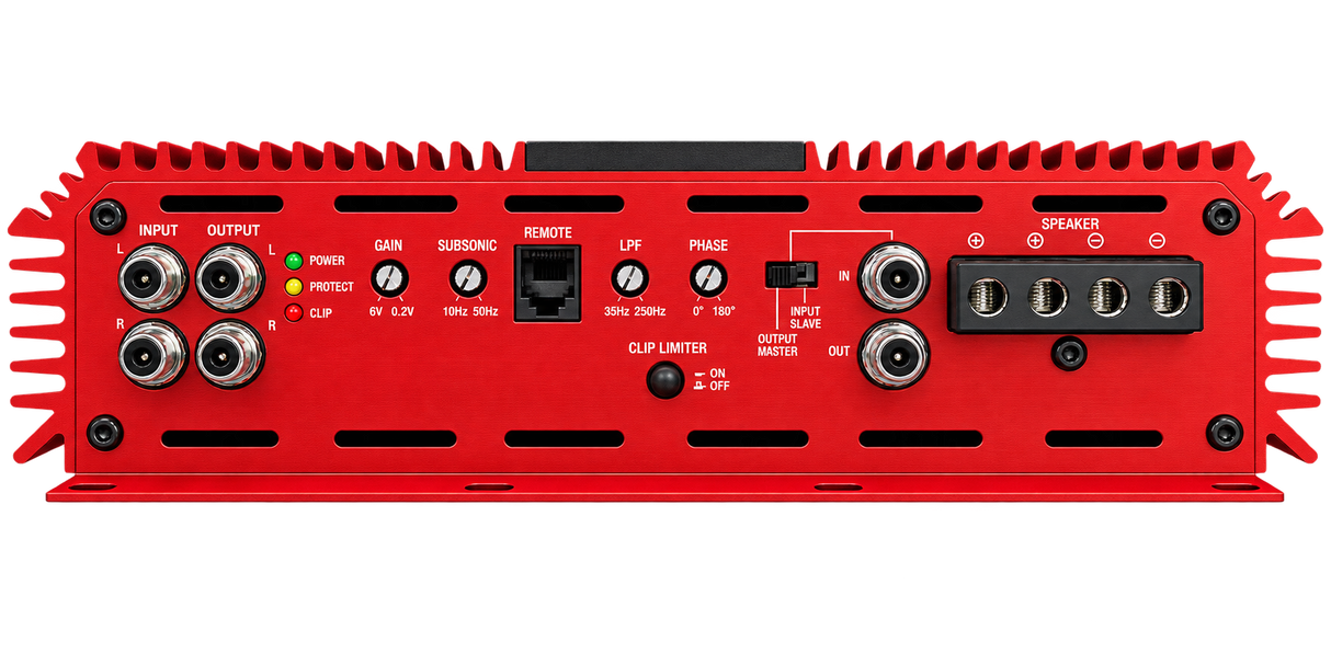 Ruthless Audio Ruthless Audio 7500.1 Red 7,500 Watt Monoblock Amplifier - Car Audio