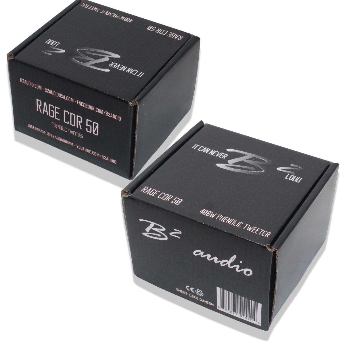 B2 Audio RAGE 200W RMS 8-Ohm 1" Throat Twist-On 2" VC Compression Driver Pair