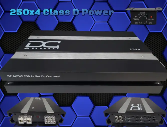 DC Audio DC Audio 250.4 Class D 4-Channel Amplifier - Car Audio