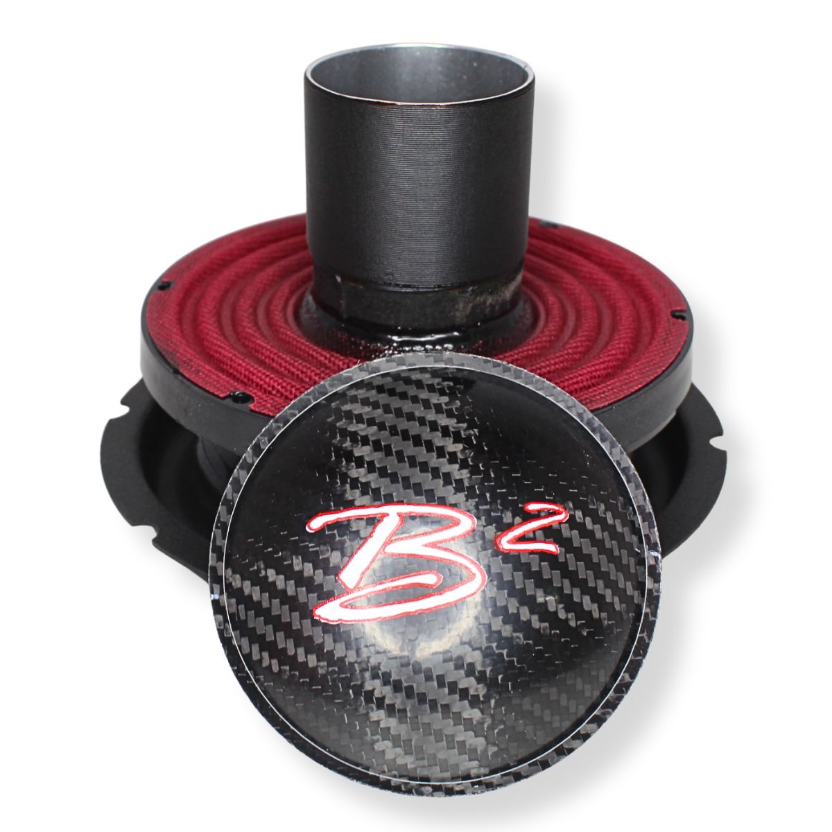 B2 Audio Rampage 6" Re-cone Kit Drop 1-Ohm 3" Coil Carbon Fiber