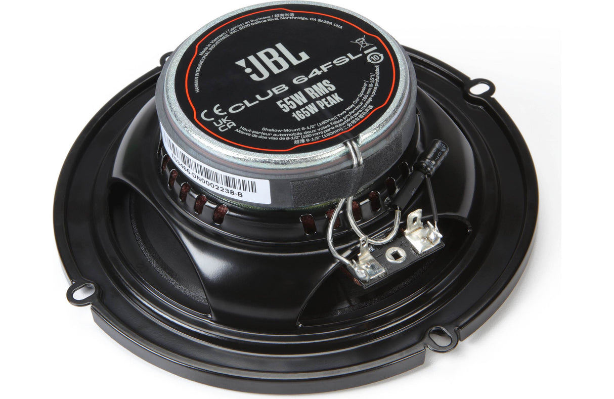 JBL Club 64FSL Club Series 6-1/2" Shallow Mount Coaxial Speakers