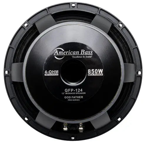American Bass American Bass Godfather Pro Cast 124 Midbass Speaker (single) - Car Audio