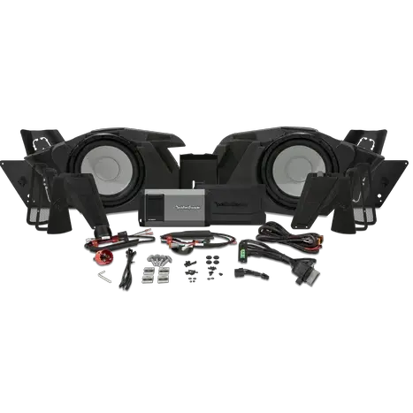 Rockford Fosgate Rockford Fosgate Dual 10" Saddlebag Subwoofer Kit for 2014-2023 Harley-Davidson® Street Glide & Road Glide - Car Audio