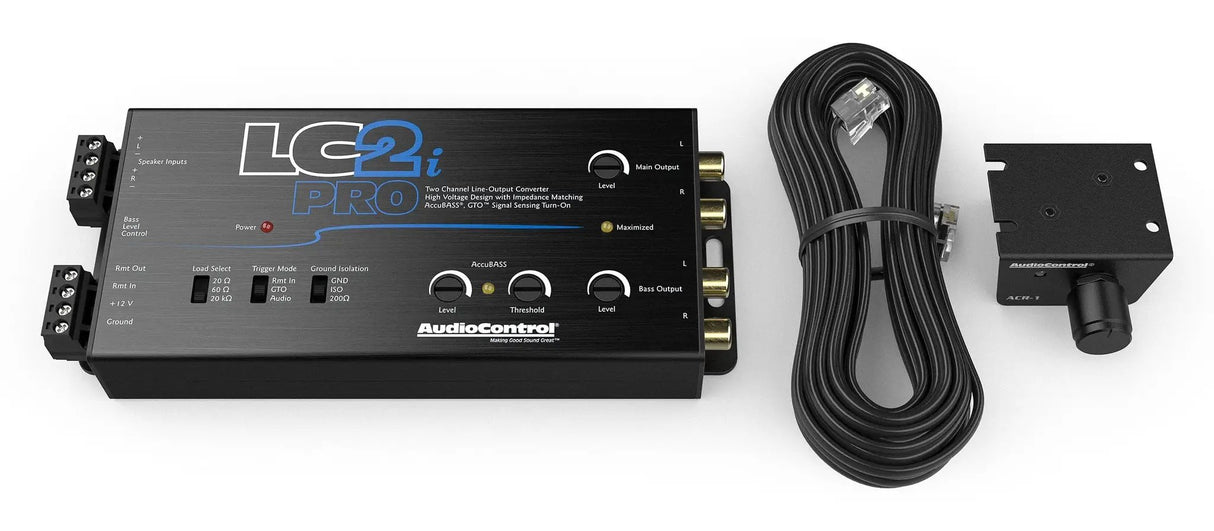 AudioControl AudioControl LC2i-PRO 2-Channel Line Output Converter & Line Driver w/ AccuBass - Car Audio