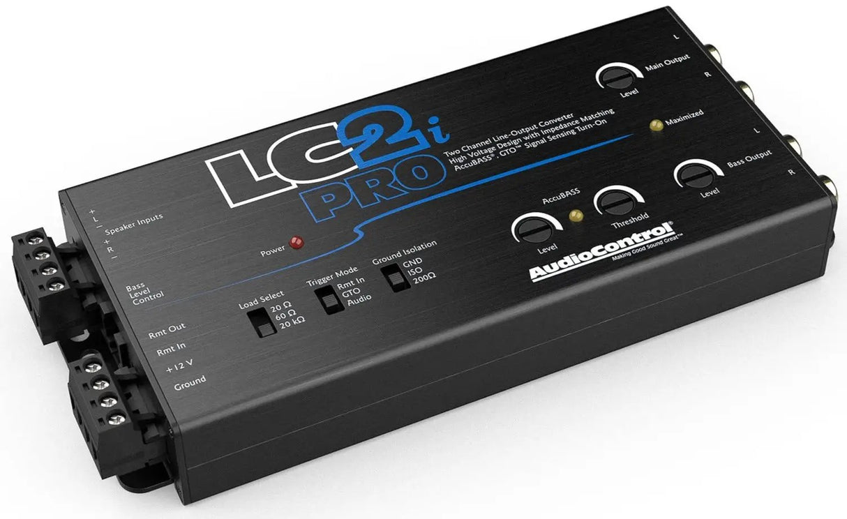 AudioControl AudioControl LC2i-PRO 2-Channel Line Output Converter & Line Driver w/ AccuBass - Car Audio