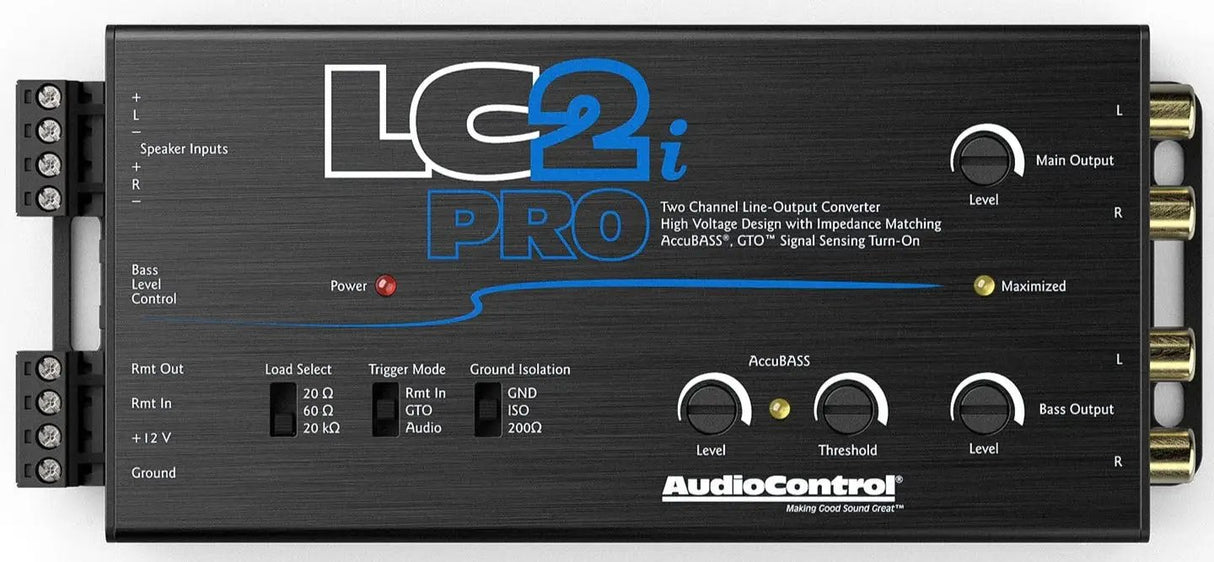AudioControl AudioControl LC2i-PRO 2-Channel Line Output Converter & Line Driver w/ AccuBass - Car Audio