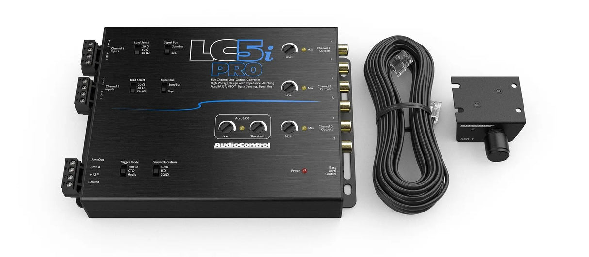 AudioControl AudioControl LC5i-PRO 5-Channel Line Output Converter w/ AccuBass - Car Audio