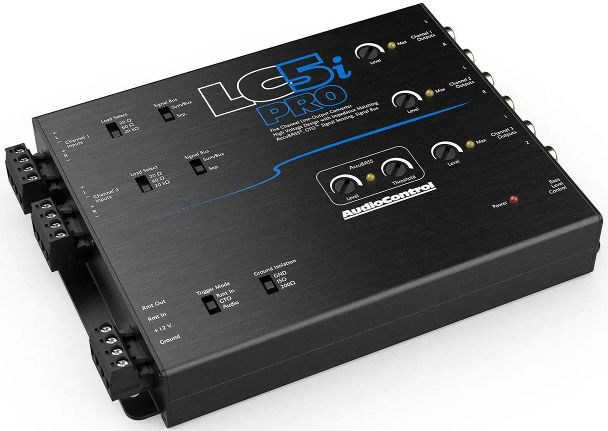 AudioControl AudioControl LC5i-PRO 5-Channel Line Output Converter w/ AccuBass - Car Audio