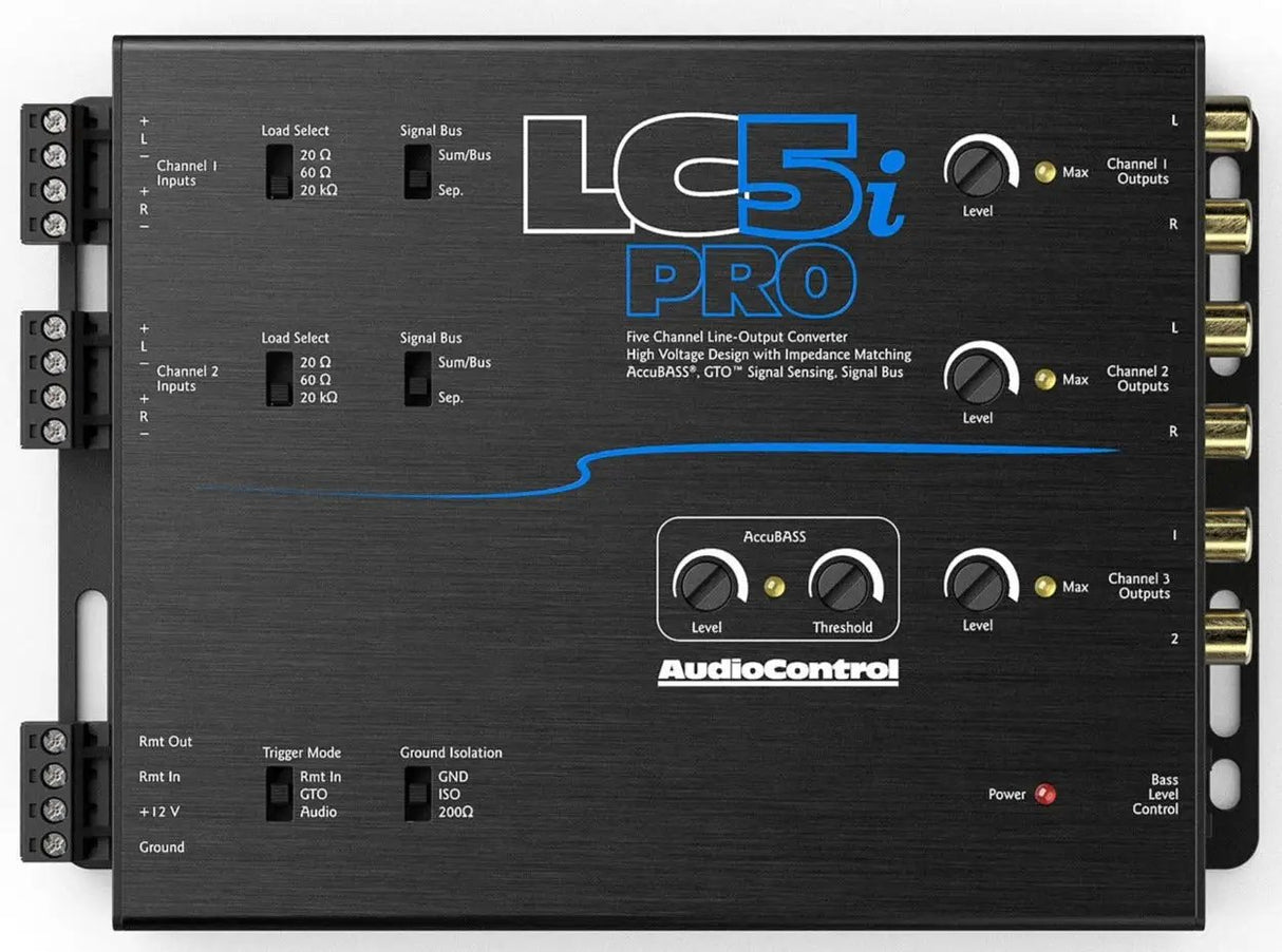 AudioControl AudioControl LC5i-PRO 5-Channel Line Output Converter w/ AccuBass - Car Audio