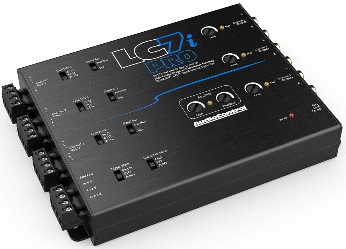 AudioControl AudioControl LC7i-PRO 6-Channel Line Output Converter w/ AccuBass - Car Audio