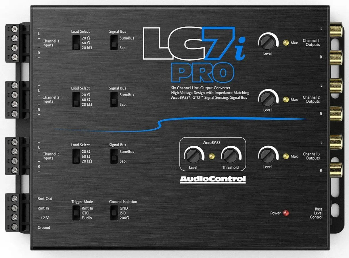 AudioControl AudioControl LC7i-PRO 6-Channel Line Output Converter w/ AccuBass - Car Audio