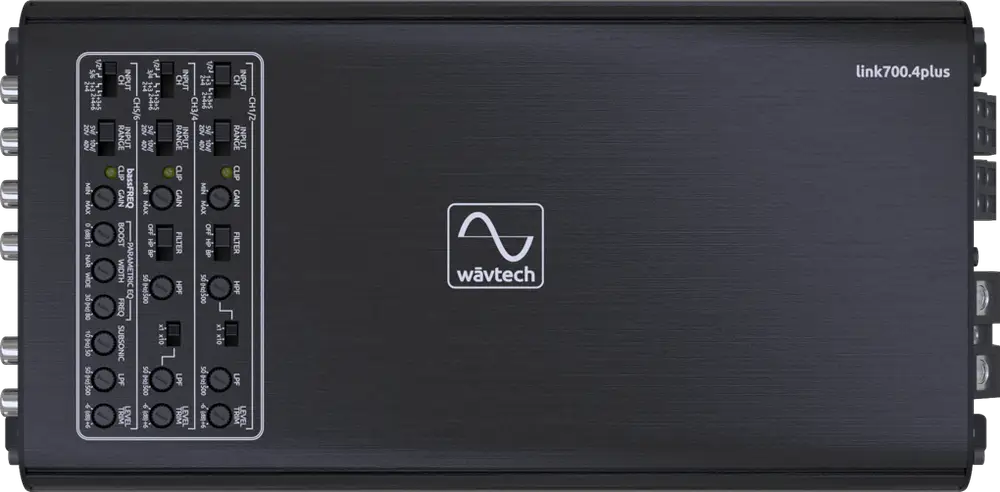 Wāvtech Wāvtech link700.4plus 700 Watt 4-Channel Amplifier - Car Audio