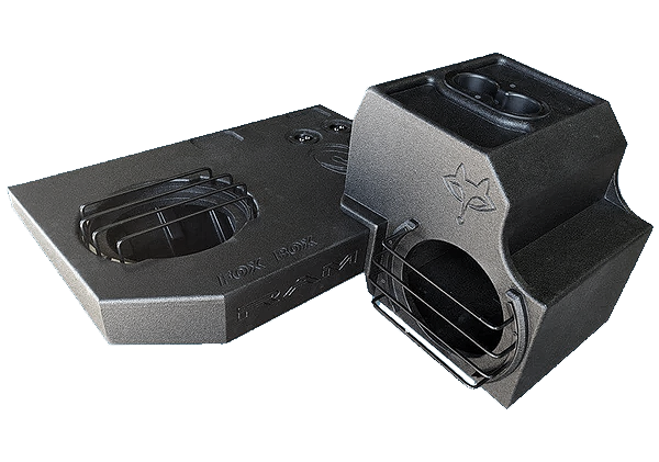 Fox Acoustics Fox Acoustics FoxBox® Dodge Ram Quad & Crew Cab Quad 10" Vented Subwoofer Enclosure / Console Combo - Car Audio