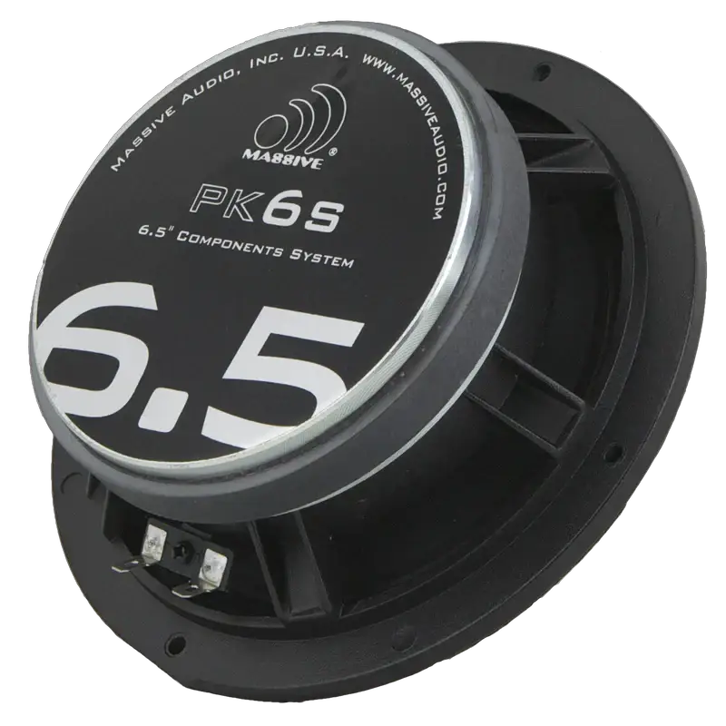 Massive Audio Massive Audio PK6S 6.5" 2-Way Component Speakers - Car Audio