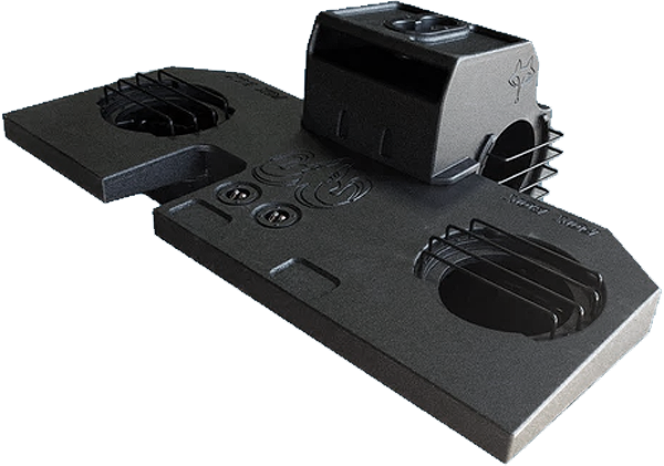 Fox Acoustics Fox Acoustics FoxBox® Dodge Ram Quad & Crew Cab Quad 10" Vented Subwoofer Enclosure / Console Combo - Car Audio