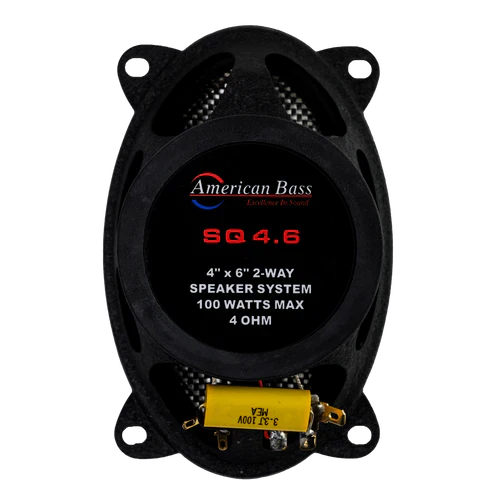 American Bass SQ4.6 4"x6" Coaxial Speakers (Pair)