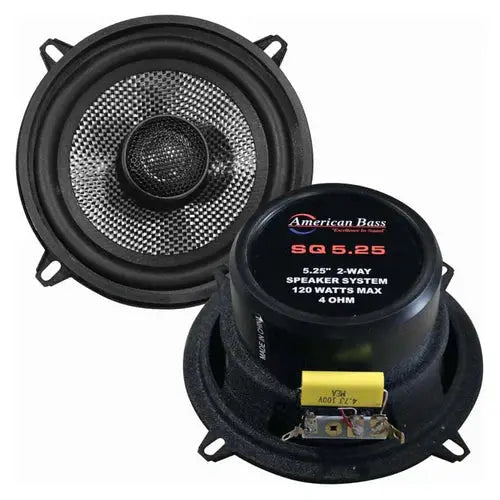 American Bass American Bass SQ 5.25 Full Range Speakers (Pair) - Car Audio