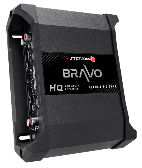 Stetsom Bravo HQ 400.4 Multichannel Car Audio Digital Amplifier - 2 Ohms Stable 4 Channel - Trinity Car Audio