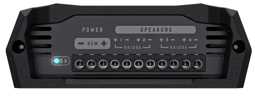 Stetsom Bravo HQ 400.4 Multichannel Car Audio Digital Amplifier - 2 Ohms Stable 4 Channel - Trinity Car Audio