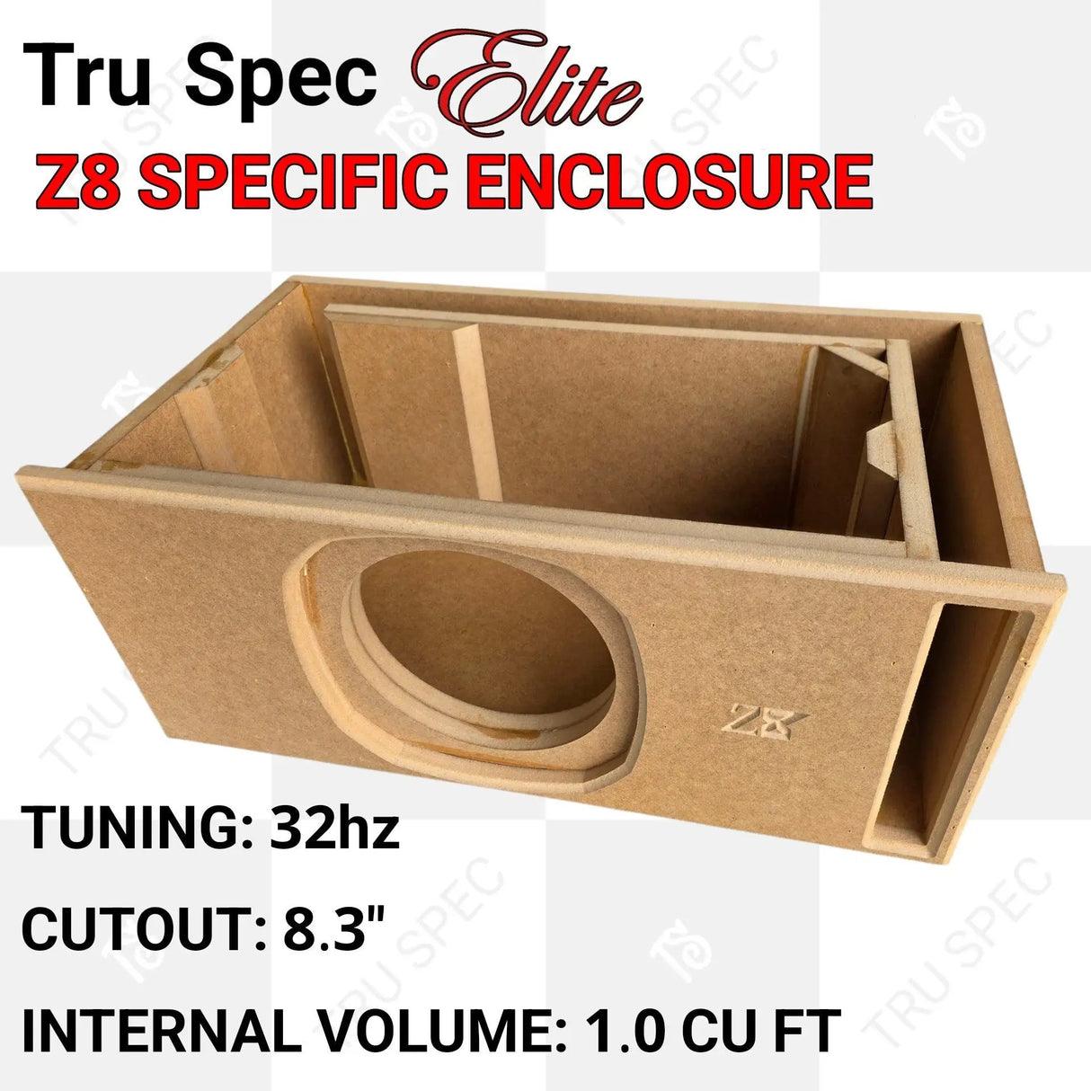 GP Car Audio TRU SPEC Elite Sundown Z8 Single 8" Subwoofer Enclosure - Car Audio
