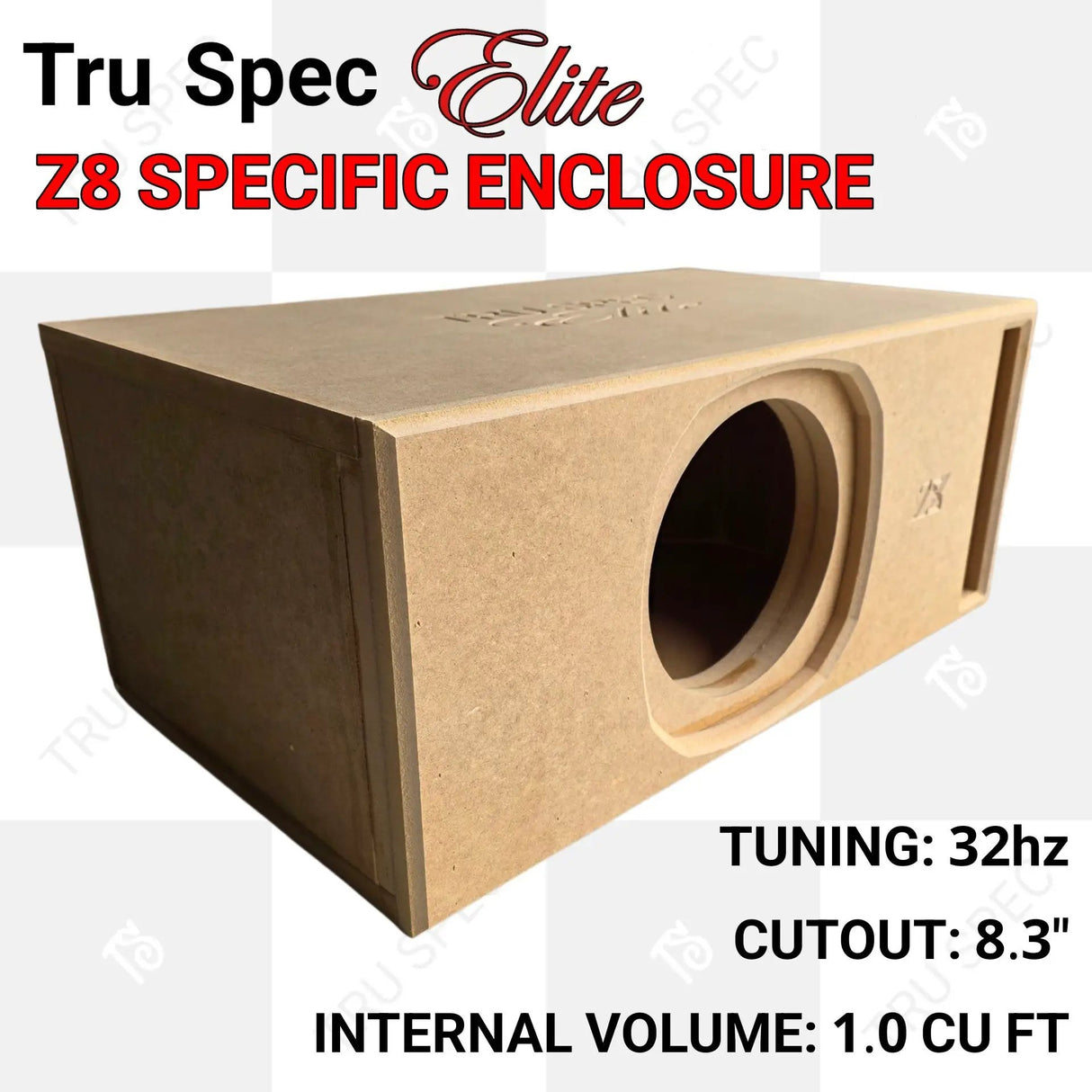 GP Car Audio TRU SPEC Elite Sundown Z8 Single 8" Subwoofer Enclosure - Car Audio