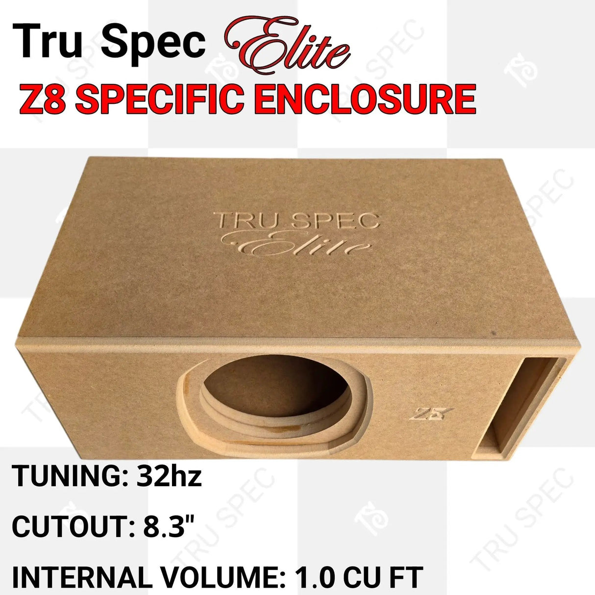 GP Car Audio TRU SPEC Elite Sundown Z8 Single 8" Subwoofer Enclosure - Car Audio