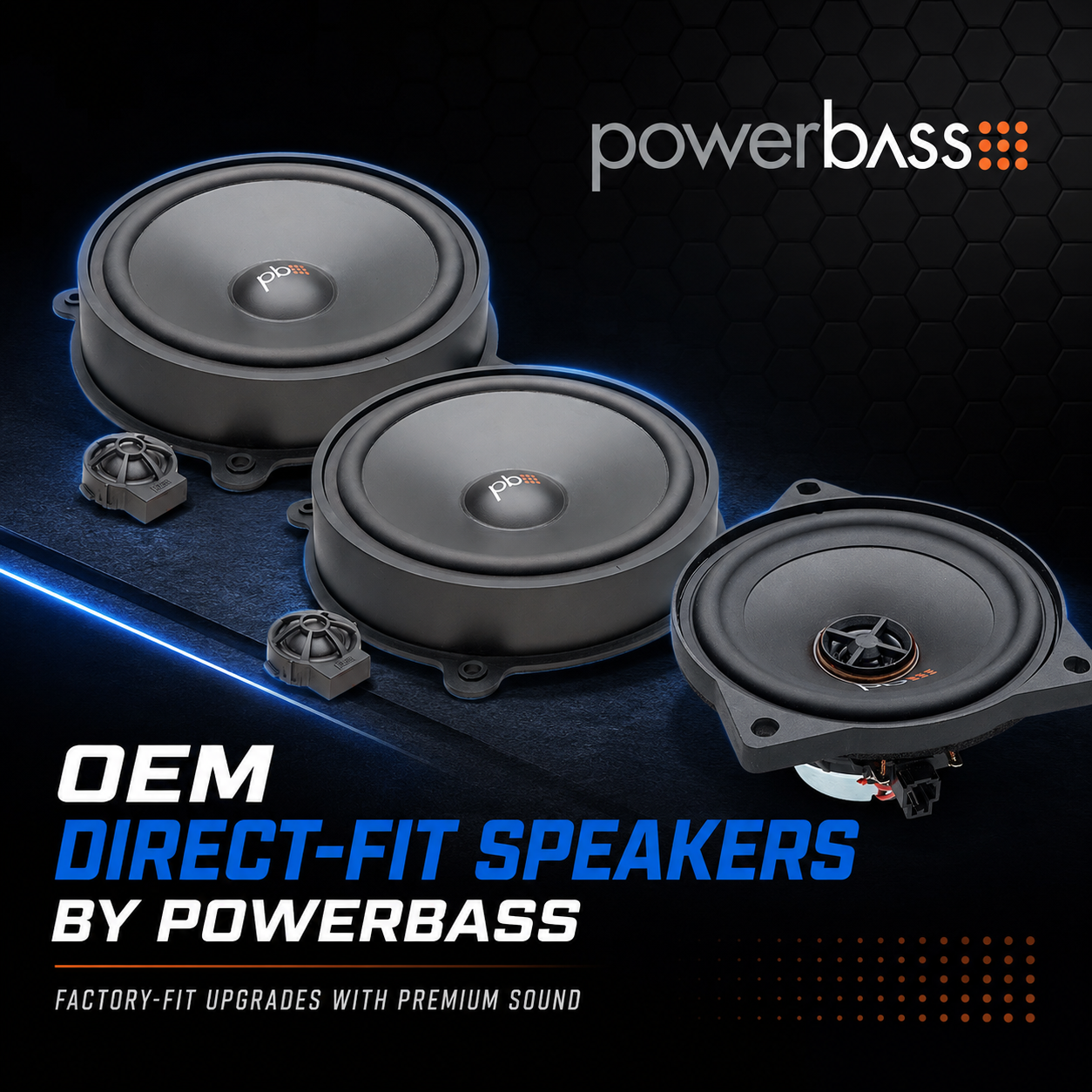 Trinity Car Audio Goes Deep on PowerBass OEM Direct-Fit Replacement Speakers
