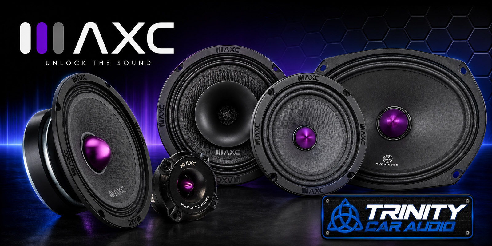 Trinity Car Audio Now Carries Audio Code (Audio Xtreme Code) — Pro-Grade Midrange Loudspeakers, Tweeters & More