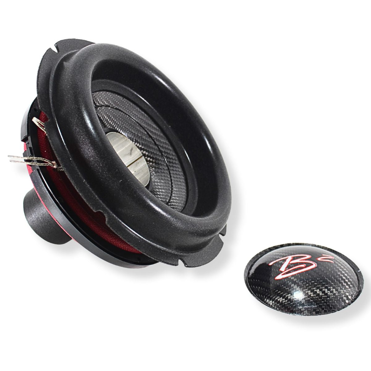 B2 Audio Rampage 8" Re-cone Kit Drop  2-Ohm 3" Coil Carbon Fiber