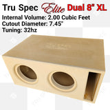 TRU SPEC ELITE Prefab Dual 8" Subwoofer Enclosure Sundown X