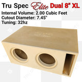 TRU SPEC ELITE Prefab Dual 8" Subwoofer Enclosure Sundown X