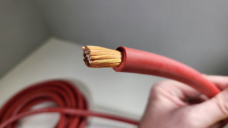 Bulk 1/0 AWG OFC Tru Spec #TeamWeldingWire Copper Wire Red