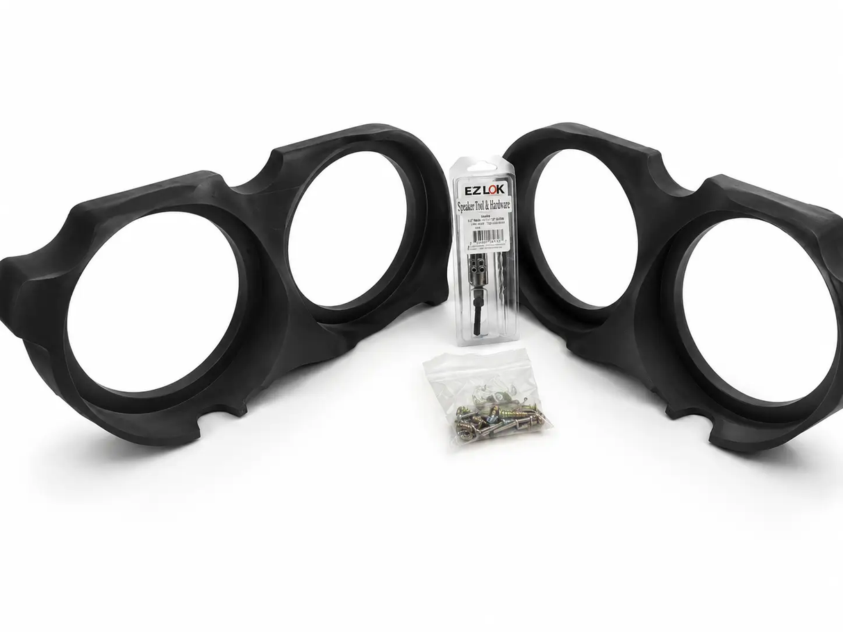 Nagy's Customs Nagy's Customs Quad-8" Harley Davidson Outside Mount Adapters 1998-Present - Car Audio