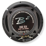 B2 Audio RAGE Series Pair of 6.5" 4-Ohm 85 Watt RMS Coaxial Mid To High End Speakers RAGE65X