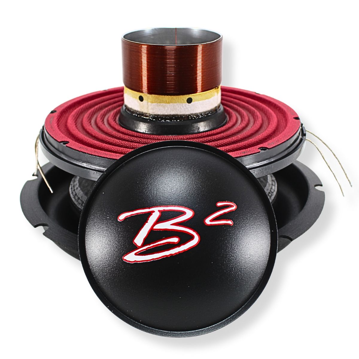 B2 Audio Riot Re-cone Kit Drop-In 10"  2-Ohm 3" Coil Carbon Fiber
