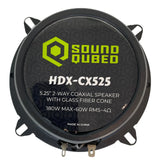 SoundQubed HDX Series 5.25" Coaxial 2-way Speakers (pair)