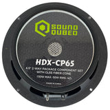 SoundQubed HDX Series 6.5" 2-Way Component Speaker Set