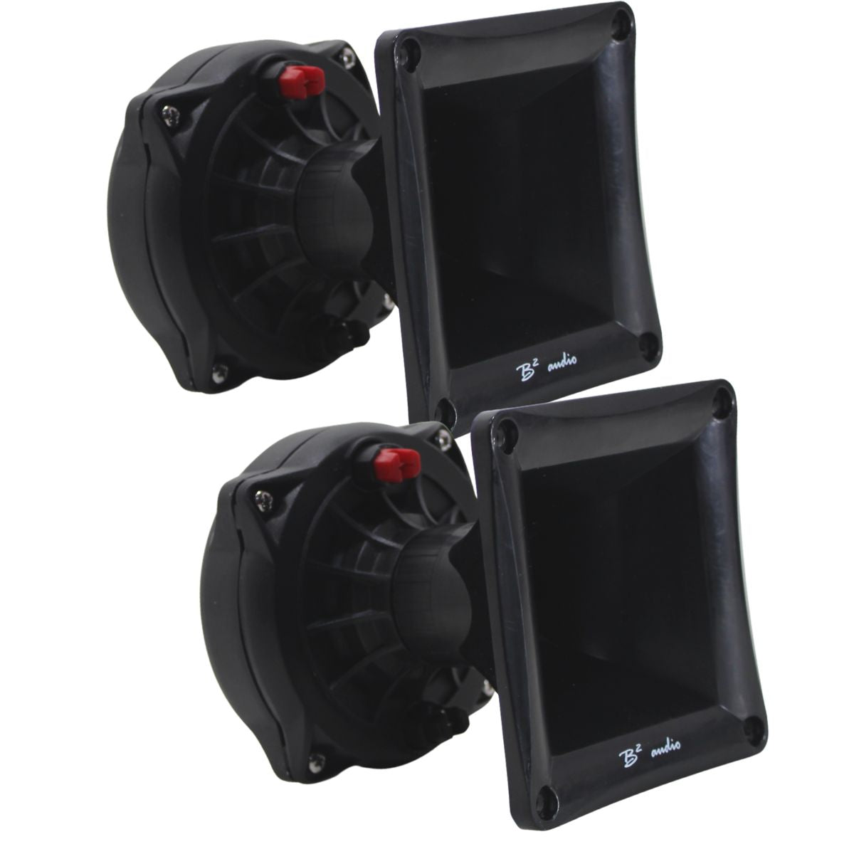 B2 Audio RAGE 200W RMS 8-Ohm 2" VC Twist-On Compression Driver Pair with Horn