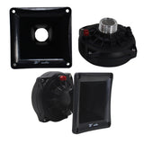 B2 Audio RAGE 200W RMS 8-Ohm 2" VC Twist-On Compression Driver Pair with Horn