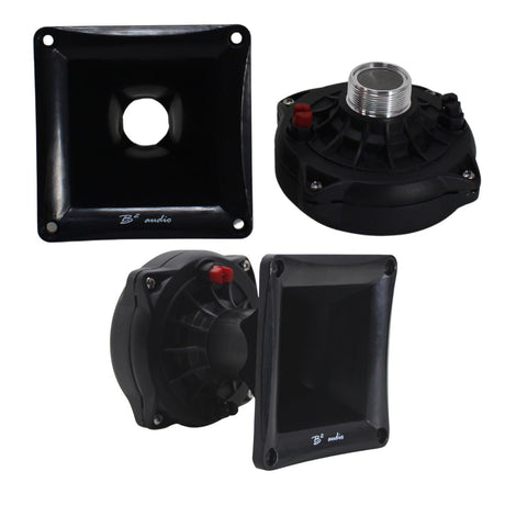 B2 Audio RAGE 200W RMS 8-Ohm 2" VC Twist-On Compression Driver Pair with Horn