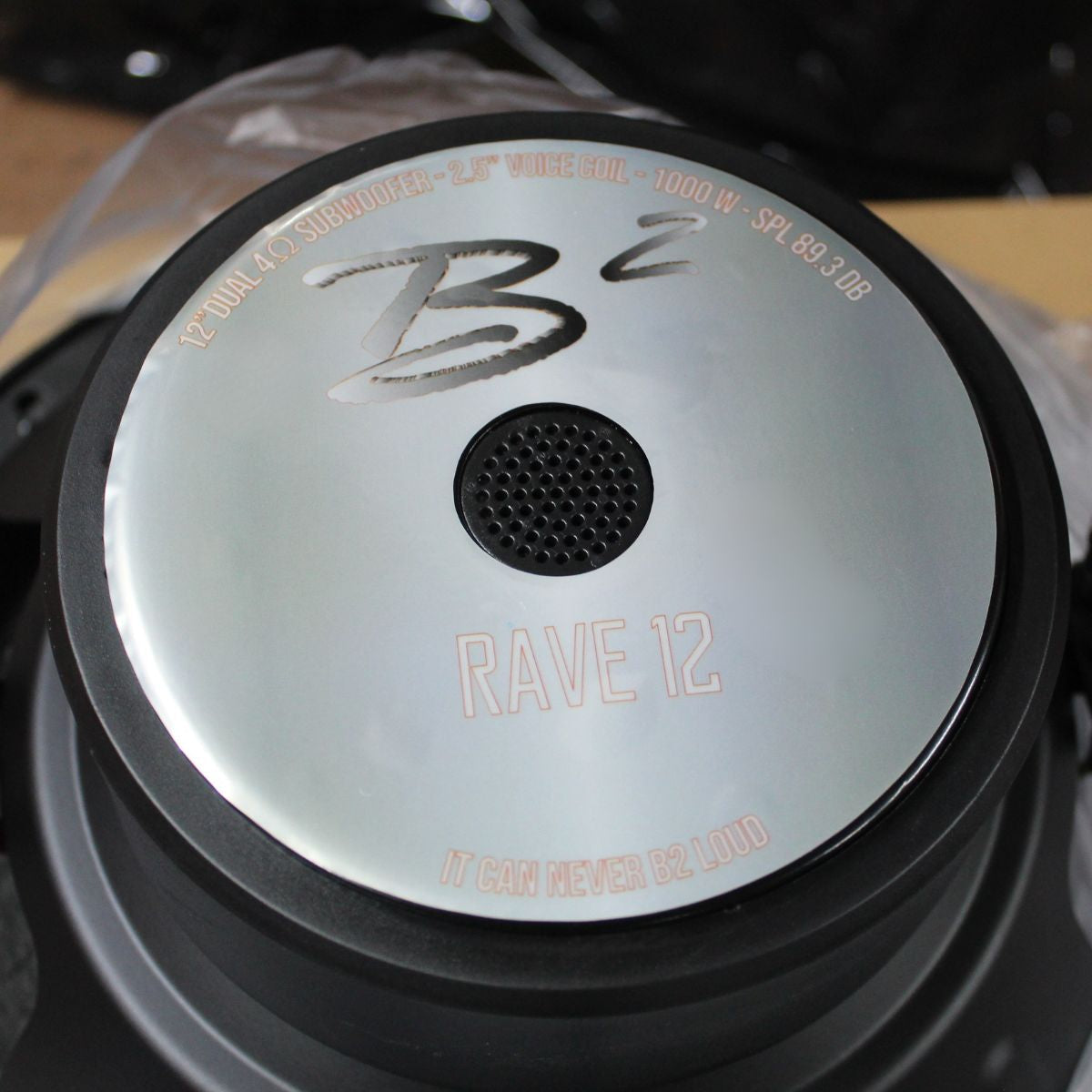 B2 Audio 12" DVC 4 Ohm 2.5" VC 500W RMS RAVE Shallow Mount Subwoofer