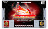 Full Throttle Battery FT825-34 FT-Series AGM 12 V Battery, Group: 34, 825 CCA, 65 AH, Brass SAE Terminal - LHP